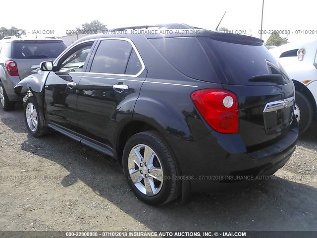 2GNALCEK8E6166120 - 2014 CHEVROLET EQUINOX LT BLACK photo 3