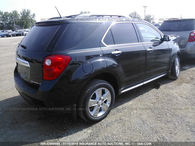 2GNALCEK8E6166120 - 2014 CHEVROLET EQUINOX LT BLACK photo 4