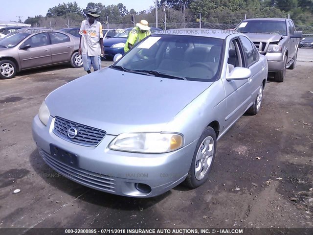 3N1CB51A63L558067 - 2003 NISSAN SENTRA GXE SILVER photo 2