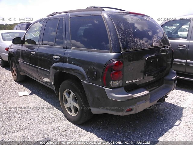 1GNDS13SX32191604 - 2003 CHEVROLET TRAILBLAZER  BLACK photo 3