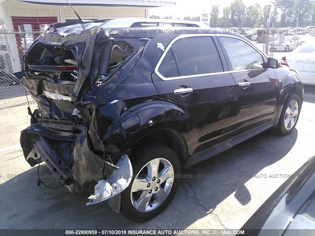 2CNALFEC8B6385105 - 2011 CHEVROLET EQUINOX LTZ BROWN photo 4