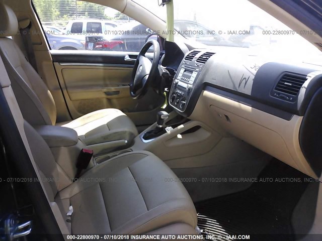 3VWEG71K67M086025 - 2007 VOLKSWAGEN JETTA WOLFSBURG 黑色 照片 5