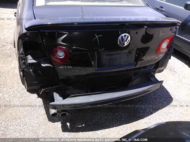 3VWEG71K67M086025 - 2007 VOLKSWAGEN JETTA WOLFSBURG 黑色 照片 6