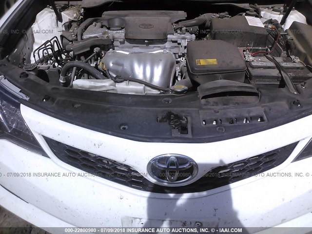 4T1BF1FK3EU473389 - 2014 TOYOTA CAMRY L/SE/LE/XLE 白色 照片 10