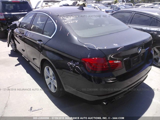 WBAXH5C52DD114475 - 2013 BMW 528 XI BLACK photo 3