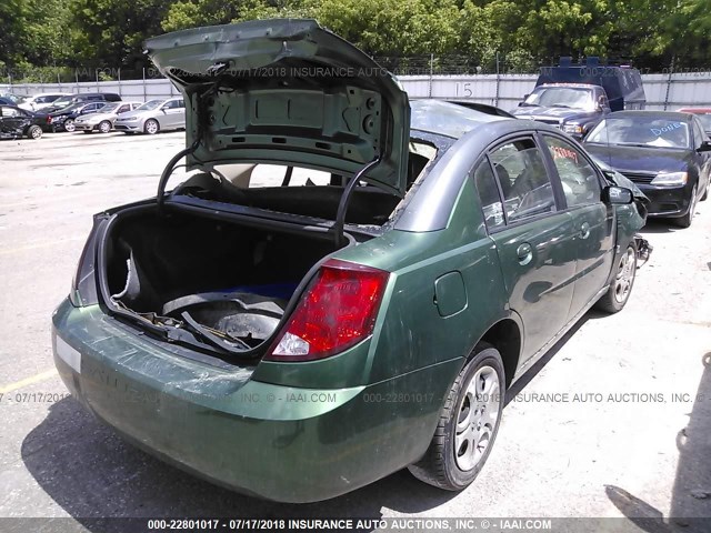 1G8AJ52F33Z157015 - 2003 SATURN ION LEVEL 2 GREEN photo 4