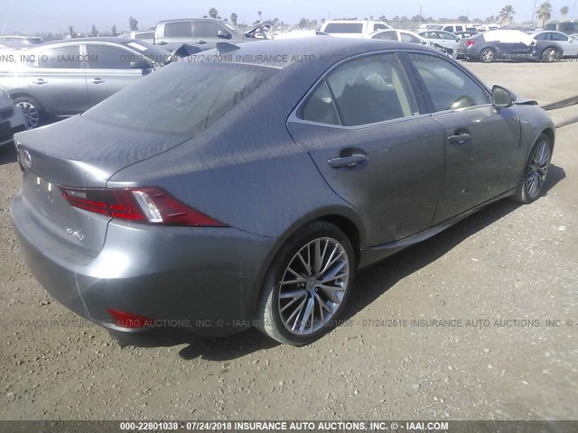 JTHBF1D29E5016585 - 2014 LEXUS IS 250 GRAY photo 4