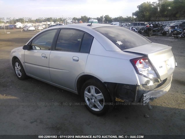 1G8AJ55FX7Z147034 - 2007 SATURN ION LEVEL 2 SILVER photo 3