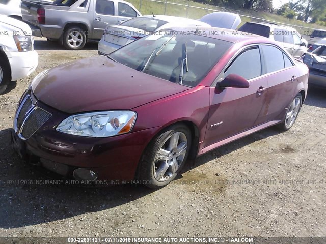 1G2ZM577984237106 - 2008 PONTIAC G6 GXP MAROON photo 2