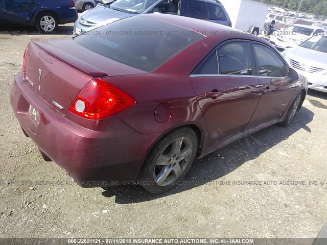 1G2ZM577984237106 - 2008 PONTIAC G6 GXP MAROON photo 4