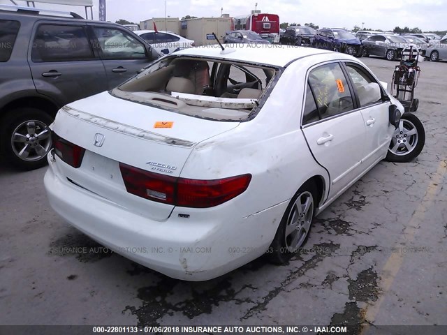 JHMCN36545C017665 - 2005 HONDA ACCORD HYBRID WHITE photo 4