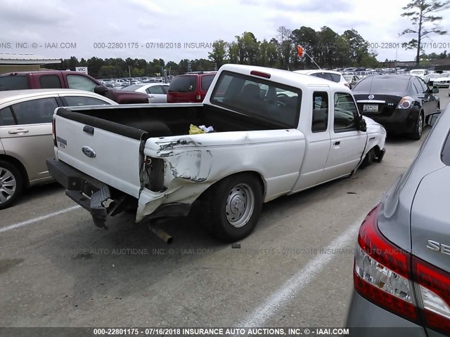 1FTYR14D16PA08913 - 2006 FORD RANGER SUPER CAB WHITE photo 4