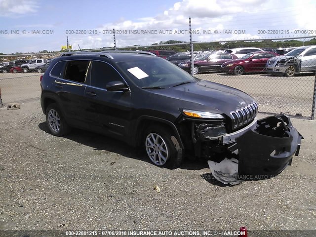 1C4PJLCB3EW299336 - 2014 JEEP CHEROKEE LATITUDE GRAY photo 1