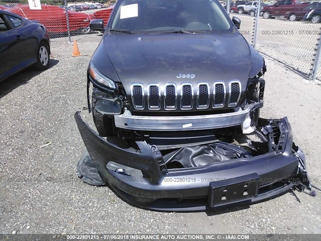 1C4PJLCB3EW299336 - 2014 JEEP CHEROKEE LATITUDE GRAY photo 6