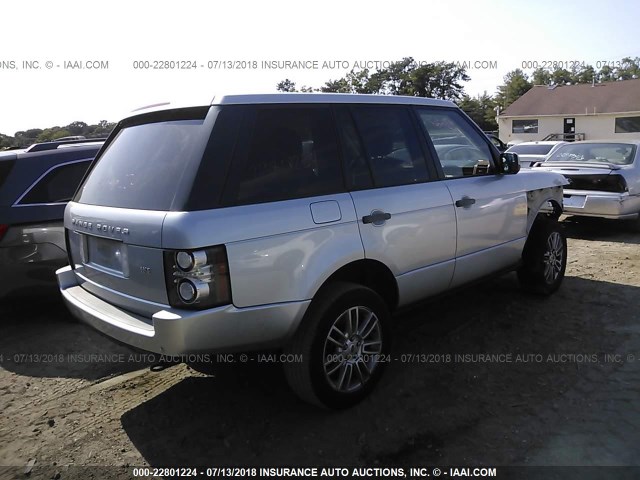 SALME1D44BA339114 - 2011 LAND ROVER RANGE ROVER HSE SILVER photo 4