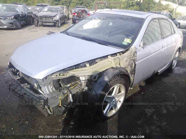 19UUA66295A002648 - 2005 ACURA TL SILVER photo 2