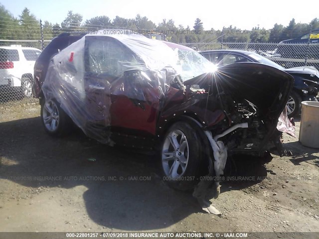 1FM5K8F83EGB75008 - 2014 FORD EXPLORER LIMITED 勃艮第红 照片 1