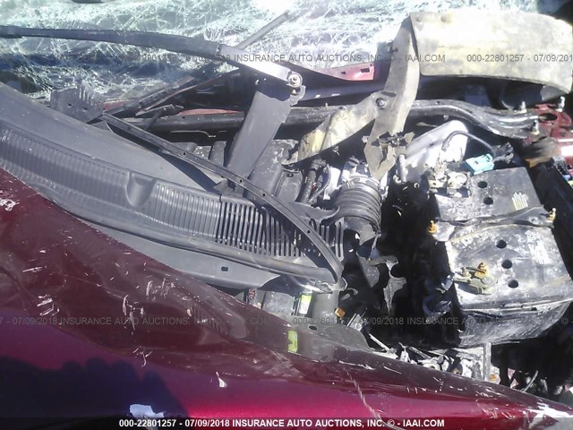 1FM5K8F83EGB75008 - 2014 FORD EXPLORER LIMITED 勃艮第红 照片 10