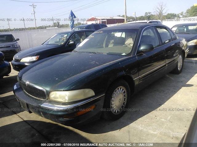 1G4CU5219W4611890 - 1998 BUICK PARK AVENUE ULTRA GREEN photo 2