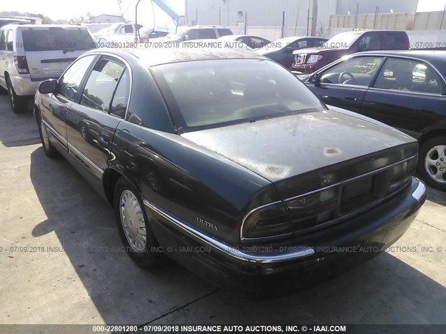 1G4CU5219W4611890 - 1998 BUICK PARK AVENUE ULTRA GREEN photo 3