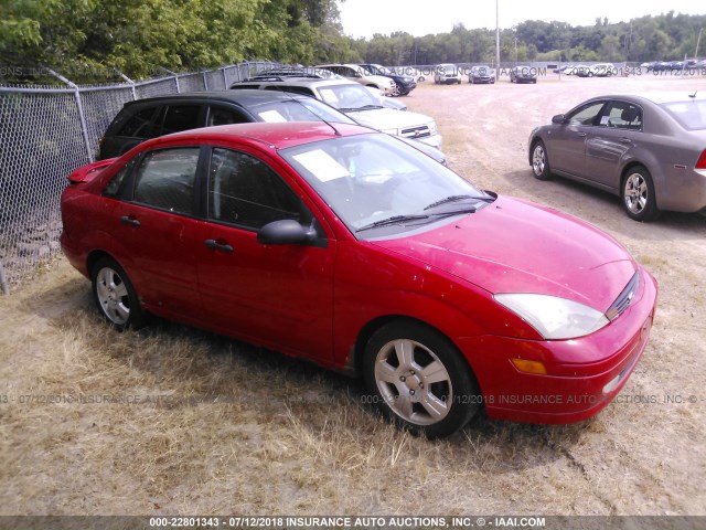 1FAFP38313W285157 - 2003 FORD FOCUS ZTS RED photo 1