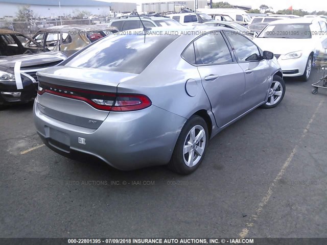 1C3CDFBB8GD623523 - 2016 DODGE DART SXT GRAY photo 4