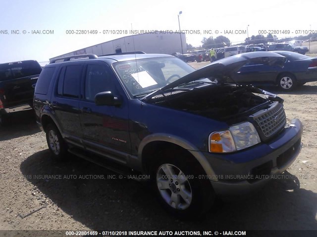 1FMZU64K74UA86623 - 2004 FORD EXPLORER EDDIE BAUER BLUE photo 1