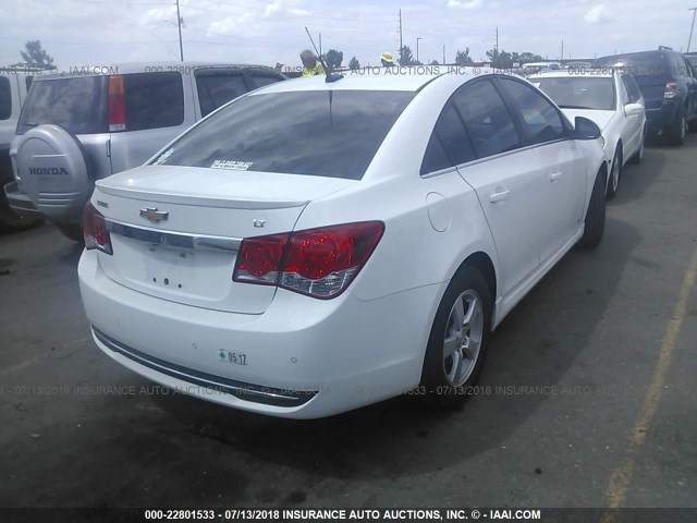 1G1PC5SB1E7301076 - 2014 CHEVROLET CRUZE LT WHITE photo 4