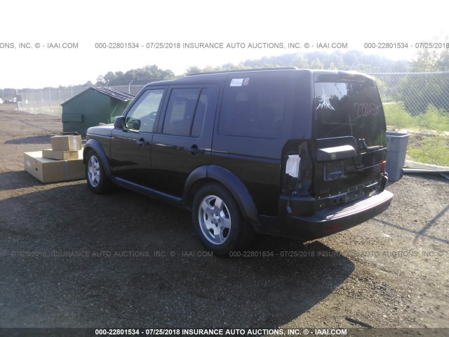 SALAE24406A371685 - 2006 LAND ROVER LR3 BLACK photo 3