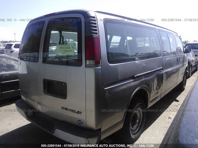 1GAHG39R911213311 - 2001 CHEVROLET EXPRESS G3500  GRAY photo 4