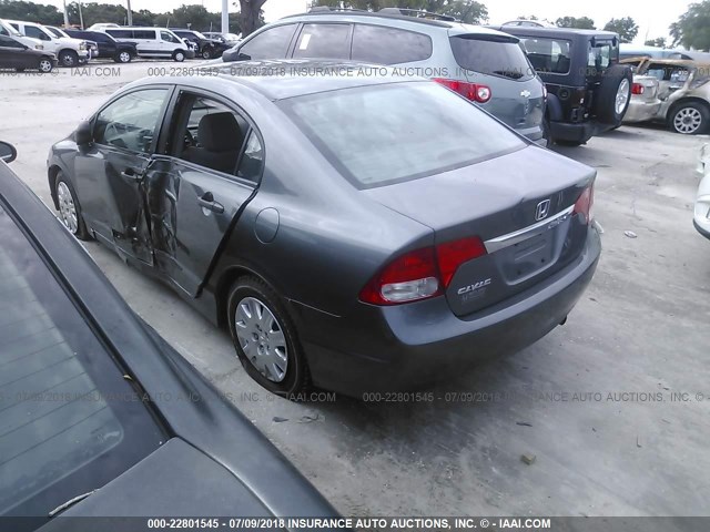 19XFA1F39AE082091 - 2010 HONDA CIVIC VP GRAY photo 3