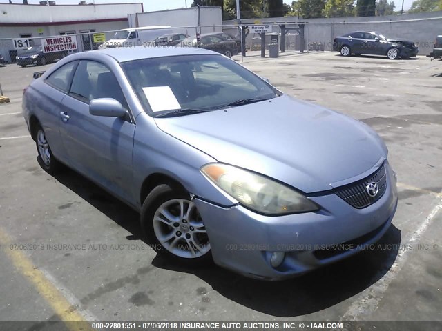 4T1CA38P15U046283 - 2005 TOYOTA CAMRY SOLARA SE/SLE ღია ლურჯი ფოტო 1