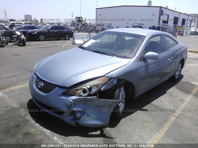 4T1CA38P15U046283 - 2005 TOYOTA CAMRY SOLARA SE/SLE ღია ლურჯი ფოტო 2