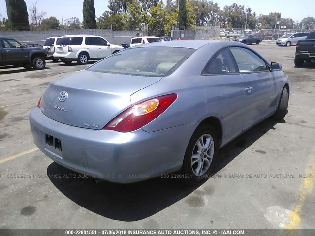 4T1CA38P15U046283 - 2005 TOYOTA CAMRY SOLARA SE/SLE ღია ლურჯი ფოტო 4