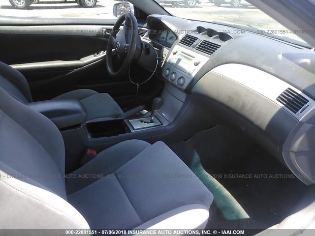 4T1CA38P15U046283 - 2005 TOYOTA CAMRY SOLARA SE/SLE ღია ლურჯი ფოტო 5