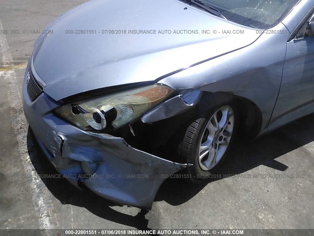 4T1CA38P15U046283 - 2005 TOYOTA CAMRY SOLARA SE/SLE ღია ლურჯი ფოტო 6