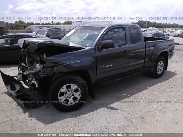 5TFUU4EN7BX011041 - 2011 TOYOTA TACOMA ACCESS CAB Grau Foto 2