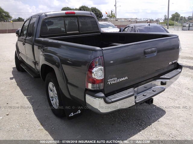 5TFUU4EN7BX011041 - 2011 TOYOTA TACOMA ACCESS CAB Grau Foto 3