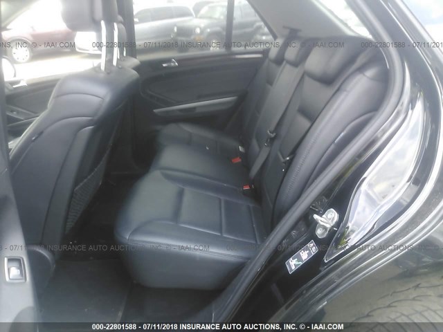 4JGBB8GBXAA610634 - 2010 MERCEDES-BENZ ML 350 4MATIC BLACK photo 8