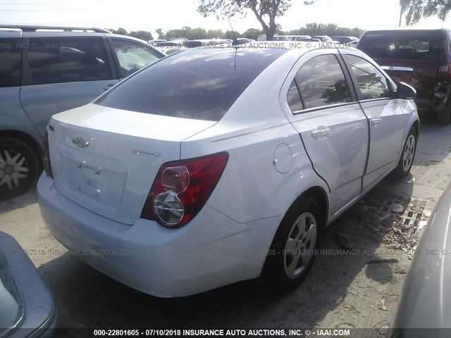 1G1JA5SH5G4174062 - 2016 CHEVROLET SONIC LS 白色 照片 4