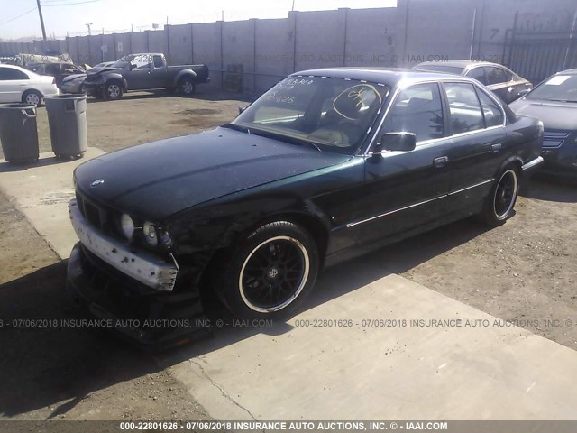 WBAHE6329SGF30918 - 1995 BMW 540 I AUTOMATIC GREEN photo 2
