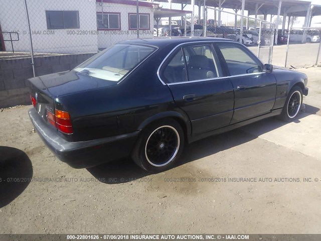 WBAHE6329SGF30918 - 1995 BMW 540 I AUTOMATIC GREEN photo 4