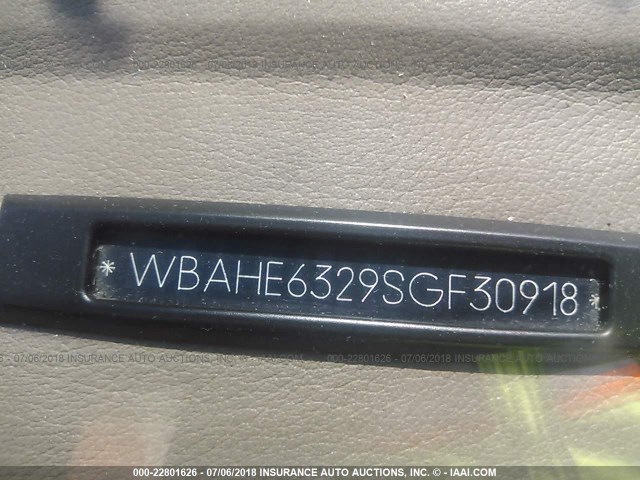 WBAHE6329SGF30918 - 1995 BMW 540 I AUTOMATIC GREEN photo 9