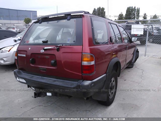 JN8AR05Y1TW016061 - 1996 NISSAN PATHFINDER LE/SE/XE RED photo 4