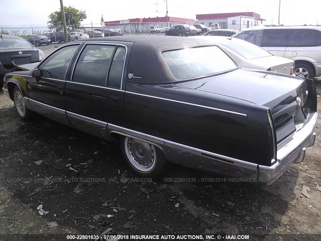 1G6DW52P6RR701869 - 1994 CADILLAC FLEETWOOD BROUGHAM BLACK photo 3