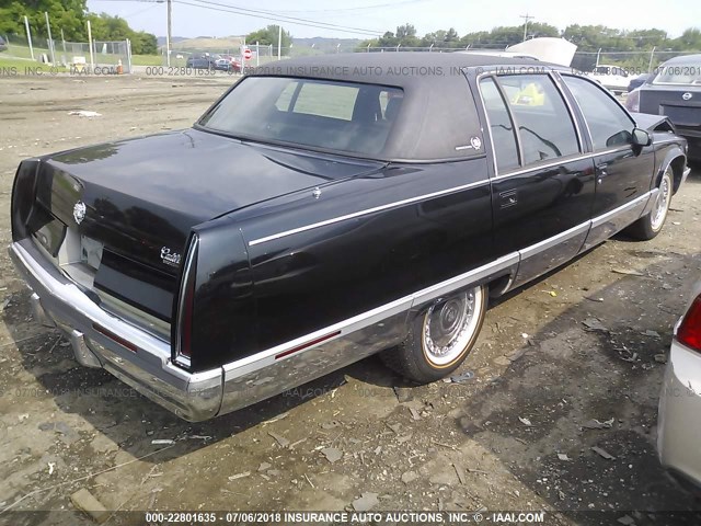 1G6DW52P6RR701869 - 1994 CADILLAC FLEETWOOD BROUGHAM BLACK photo 4