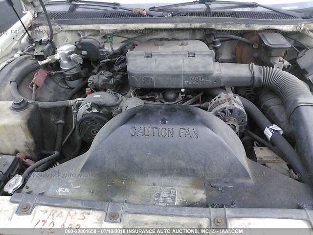 1G1BL8370NW105013 - 1992 CHEVROLET CAPRICE WHITE photo 10