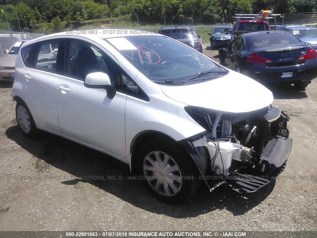 3N1CE2CP4EL371579 - 2014 NISSAN VERSA NOTE S/S PLUS/SV/SL WHITE photo 1