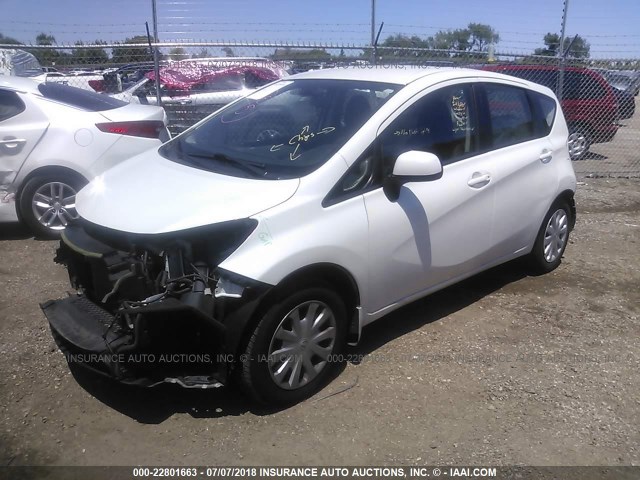 3N1CE2CP4EL371579 - 2014 NISSAN VERSA NOTE S/S PLUS/SV/SL WHITE photo 2