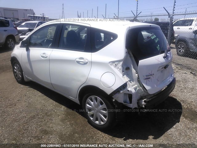 3N1CE2CP4EL371579 - 2014 NISSAN VERSA NOTE S/S PLUS/SV/SL WHITE photo 3